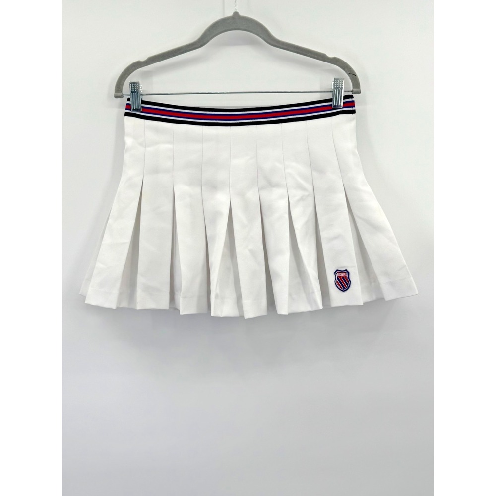 Y2K Forever 21 x K Swiss Pleated Micro Mini Skirt M Old Money Ivy League Preppy